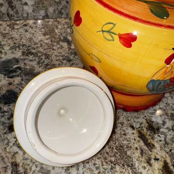 Heartfelt Kitchen Creations Colorful Rooster Ceramic Cookie Jar - Picture 4 of 12